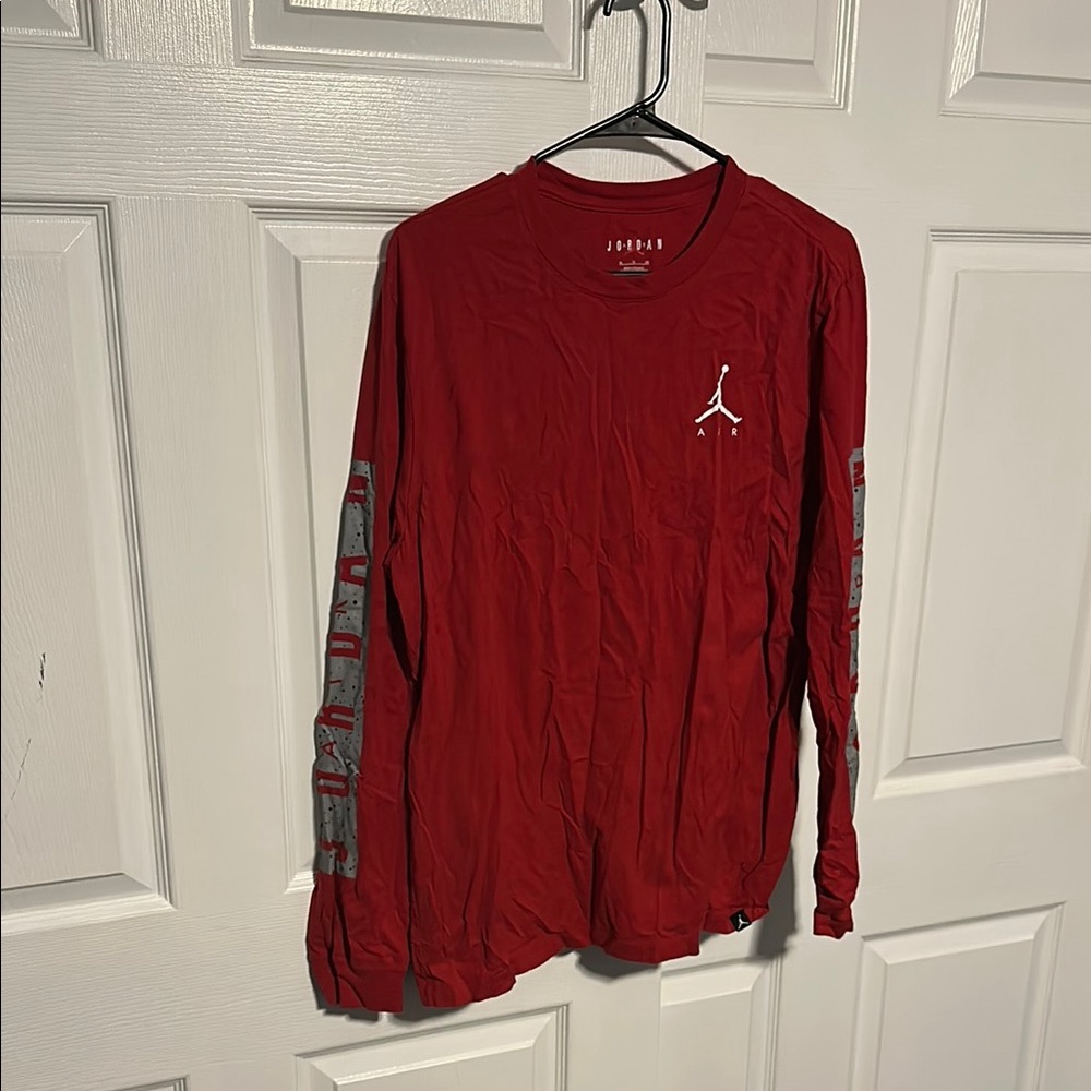 Jordan Red Long Sleeve Tee